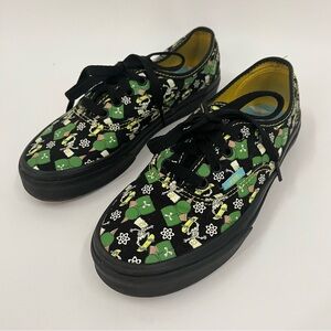 Vans X Simpsons YOUTH 4 Authentic Glow 0563 Bart black lace up